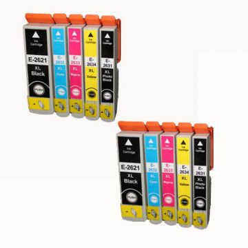 ACTIE: Epson T2636 inkt cartridges Multipack (10st) - Huismerk