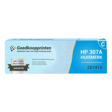 Huismerk voor HP 307A toner Cyaan (HP CE741A toner) 7.300 afdrukken