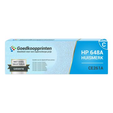 Huismerk voor HP 648A toner Cyaan (CE261A) 11.000 afdrukken