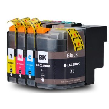 Brother LC-22E inktcartridges Multipack (4-stuks) - Huismerk