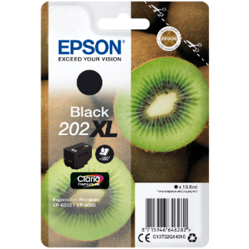 Epson 202XL inkt cartridge Zwart (C13T02G14010) 15ML - Origineel