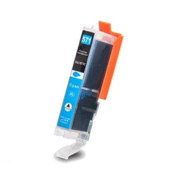 Canon CLI-571C XL inkt cartridge Cyaan - Huismerk (11ML)