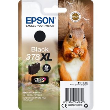 Epson T3781 inkt cartridge Zwart (378XL) 11,2ML - Origineel